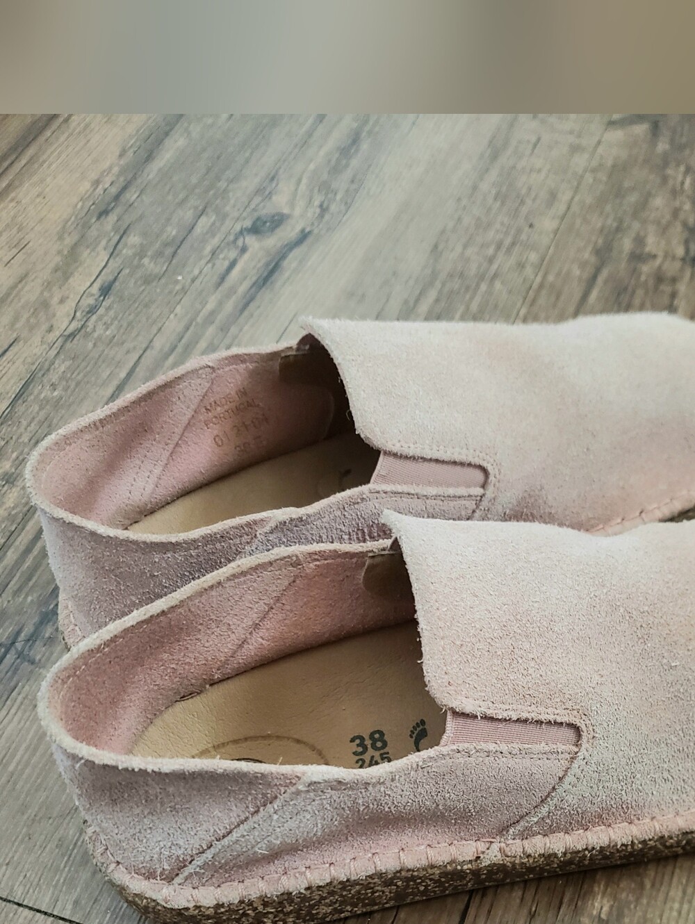 Birkenstock Callan Pink Suede Slip-On 38 - Picture 4 of 5